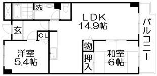 サンバリーアツカワカツの物件間取画像